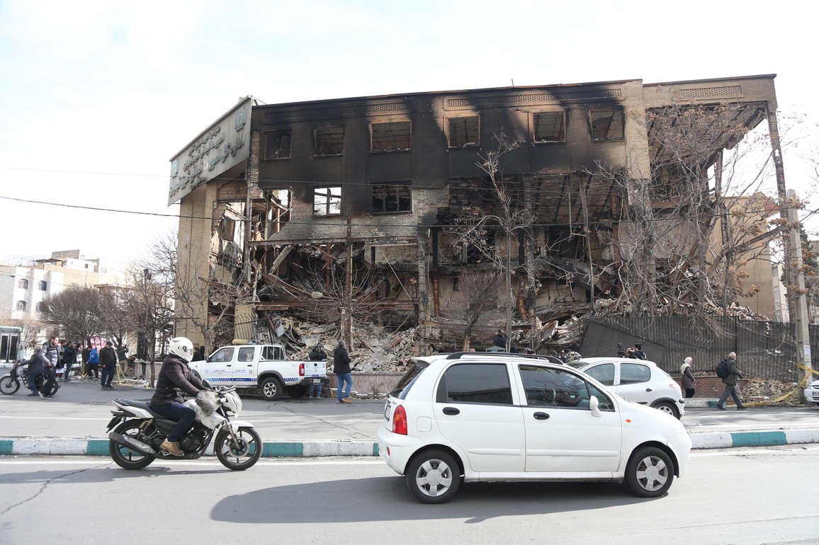 IRAN-TEHRAN-UNREST-DAMAGE