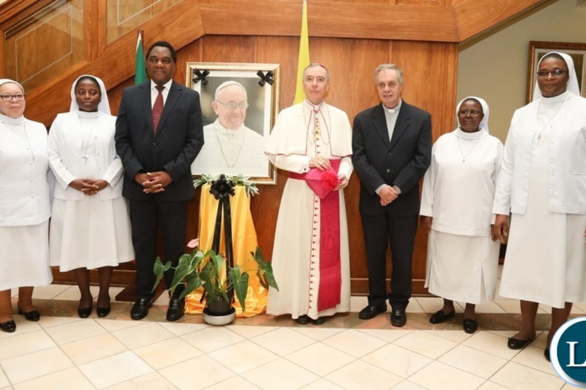 President Hichilema Pays Tribute to Pope Francis at Embassy of the Holy See
