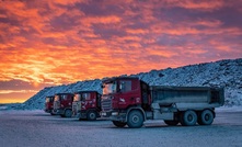 Haul trucks at Agnico Eagle Mines’ Kittila mine in Finland