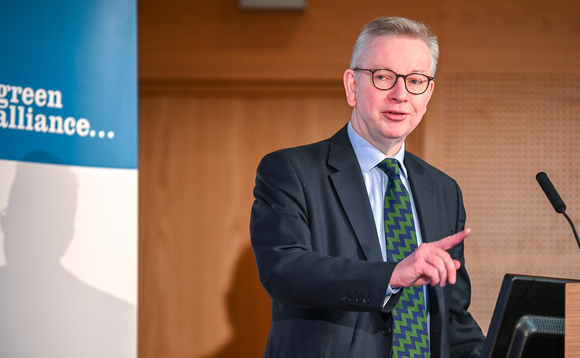 Michael Gove was speaking at a Green Alliance event earlier | Credit: Green Alliance