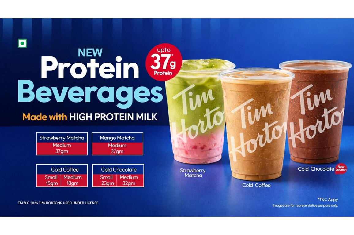 Sip Strong. Tim Hortons India's Protein Range Is Here