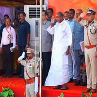 Puducherry celebrates Liberation Day, CM Rangasamy hoists national flag