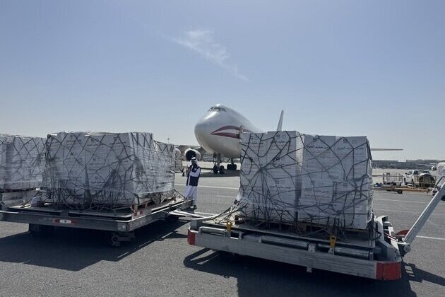 UAE sends 100 tonnes of aid to Gaza under 'Humaid Air Bridge'