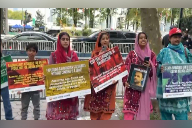 "Free Balochistan": Activists stage protest outside UN headquarters