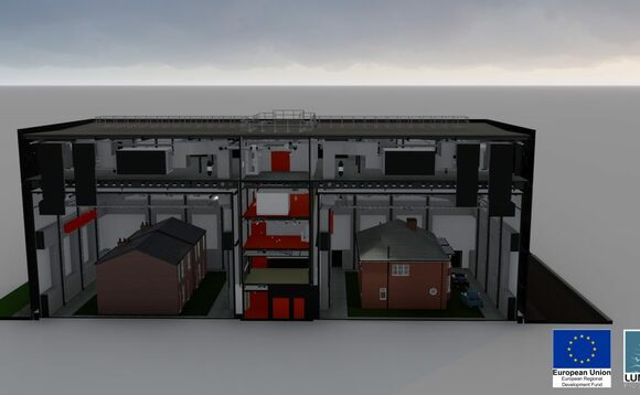 Energy House 2.0 will consist of two environmentally controllable chambers with the capacity to build four fully furnished homes | Credit: University of Salford
