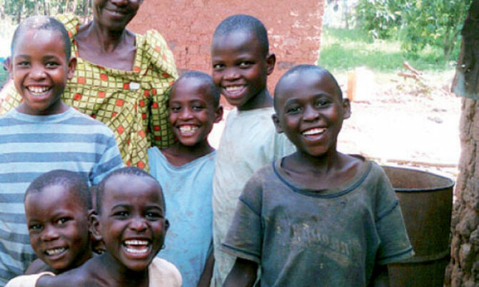 Burdened with children at an old age Burdened with children at an old age