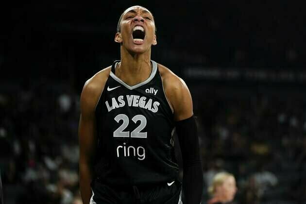 A'ja Wilson posts dominant double-double in Aces win over Valkyries