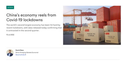 How Covid-19 lockdowns have impacted the Chinese economy 