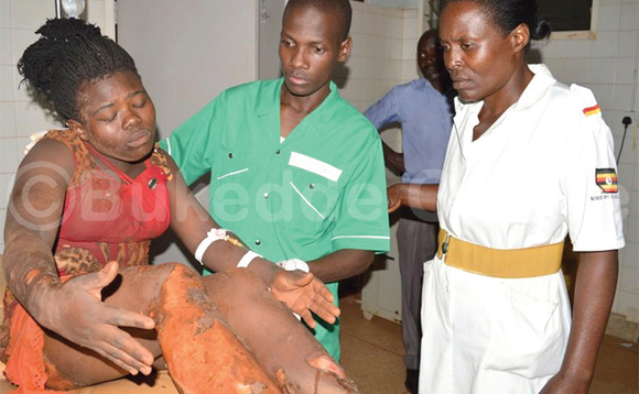 Rehema Nassanga mu ddwaaliro ly’e Kawolo. Rehema Nassanga mu ddwaaliro ly’e Kawolo.