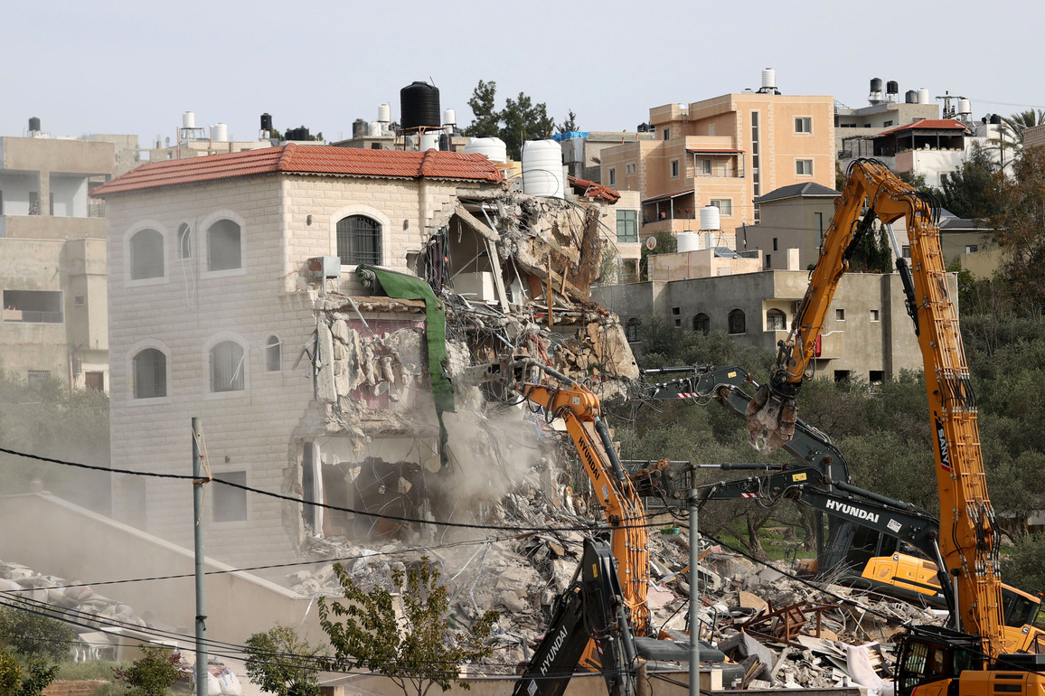 MIDEAST-WEST BANK-RAMALLAH-DEMOLITION