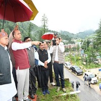 Himachal Governor Shiv Pratap Shukla visits disaster-affected areas, distributes relief material