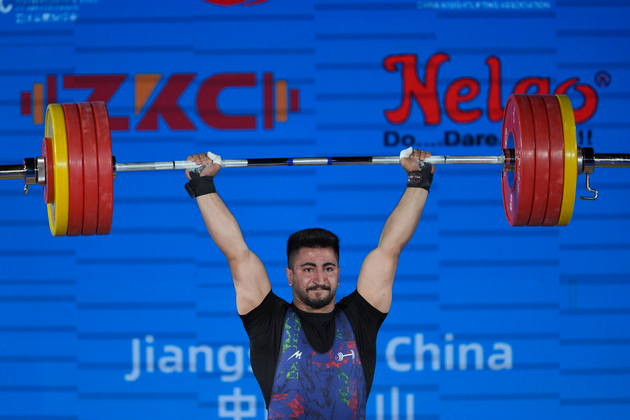(SP)CHINA-JIANGSHAN-WEIGHTLIFTING-ASIAN CHAMPIONSHIPS-MEN'S 96KG(CN)