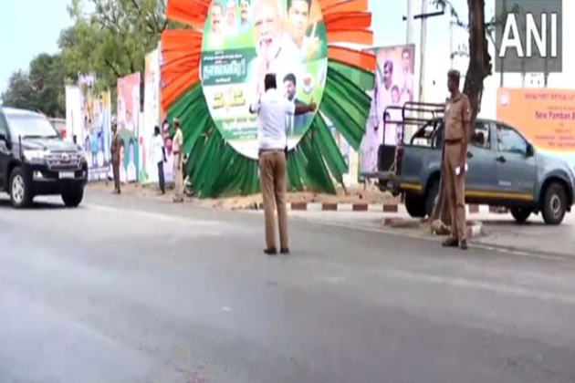 Tamil Nadu: Security heightened ahead of PM Modi's visit to inaugurate new Pamban Railway Bridge in Rameswaram