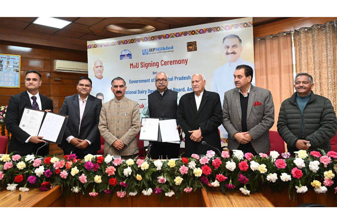 Himachal Govt signs MoU with National Dairy Development Board to boost dairy sector