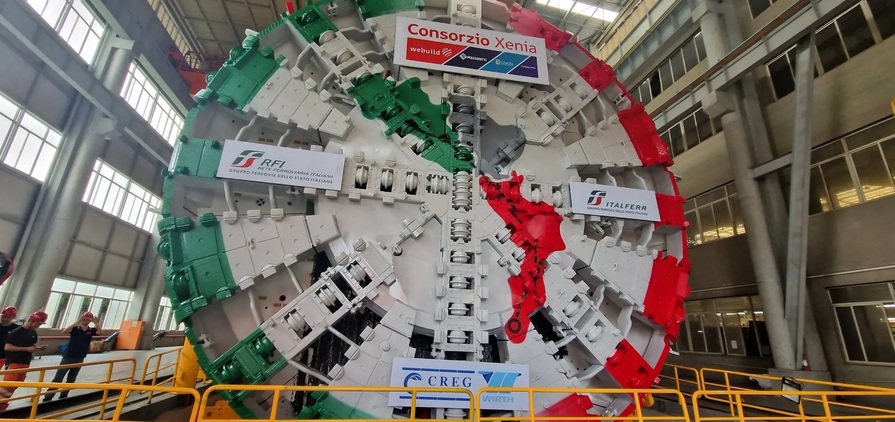 Webuild’s largest TBM in Europe is already being used on the first lot of the Salerno-Reggio Calabria High-Speed Rail Line