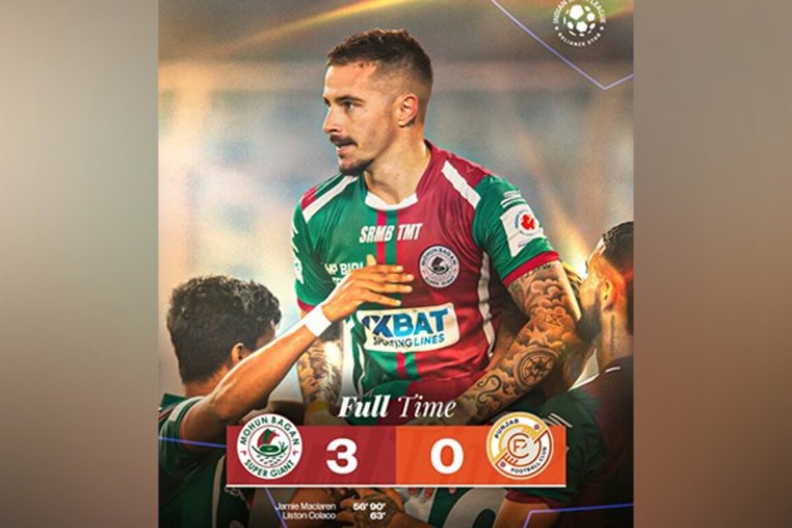 Mohun Bagan Super Giant qualify for ISL 2024-25 playoffs with 3-0 triumph against Punjab FC