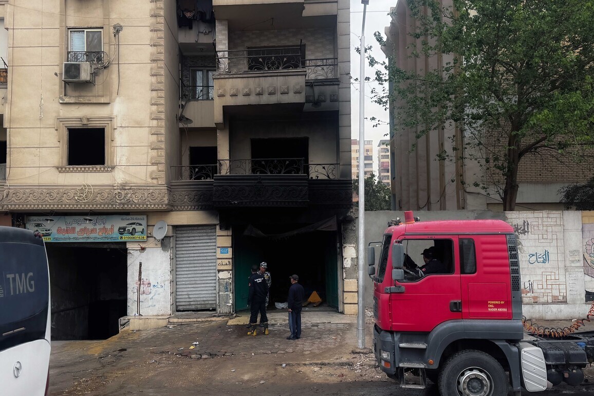 EGYPT-CAIRO-FIRE-TEXTILE FACTORY