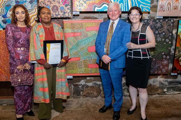 Artist Jenny Butt wins Cossack Art Awards with her piece Nyurnma