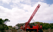  Drilling seven years ago at Dolphin, King Island