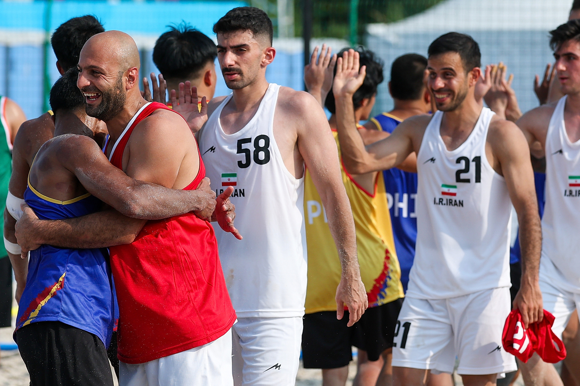 (SP)CHINA-HAINAN-SANYA-ASIAN BEACH GAMES-BEACH HANDBALL-MEN'S PRELIMINARY ROUND-GROUP A(CN)