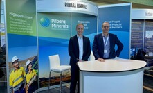  Incoming Pilbara Minerals managing director Dale Henderson (left) and investor relations specialist David Hann at Resources Rising Stars