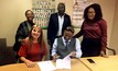 Agreement signing attended by Ivanplats managing director Dr. Patricia Makhesha; Ivanhoe CFO Marna Cloete; municipal technical director William Nkuna; acting municipal manager Marcus Mthombeni; and Mogalakwena mayor Andrina Matsemela