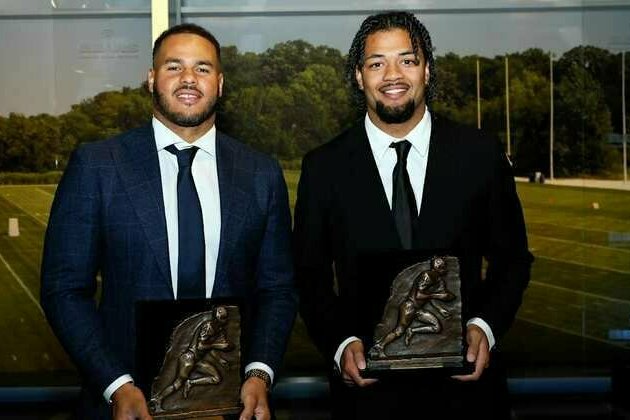 T.J. Edwards, Rome Odunze presented Piccolo Awards
