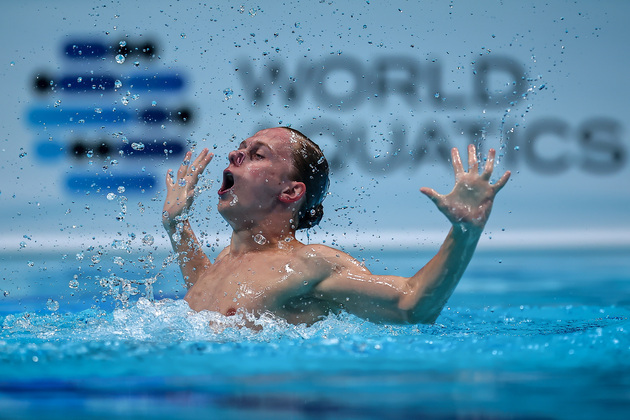 (SP)HUNGARY-BUDAPEST-ARTISTIC SWIMMING-WORLD JUNIOR CHAMPIONSHIPS-MEN'S SOLO FREE