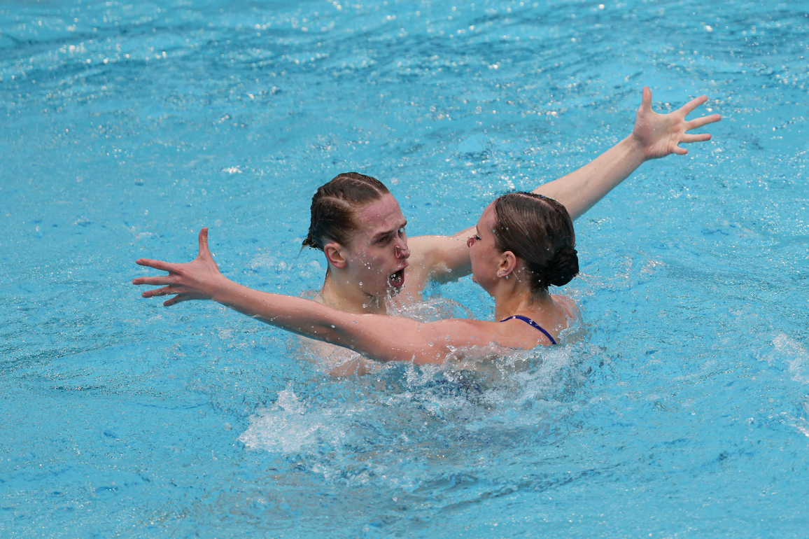 (SP)FRANCE-PARIS-ARTISTIC SWIMMING-WORLD CUP 2026-MIXED DUET TECHNICAL