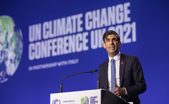 Rishi Sunak speaks at the COP26 Climate Conference in Glasgow | Credit: Flickr, Treasury