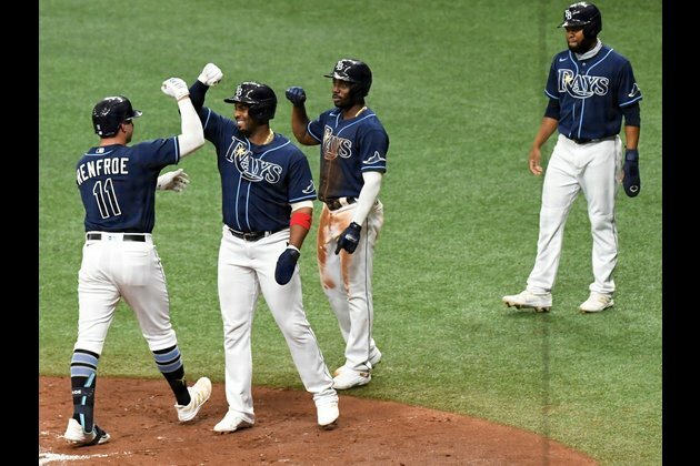 Renfroe's grand slam fuels Rays to sweep of Blue Jays