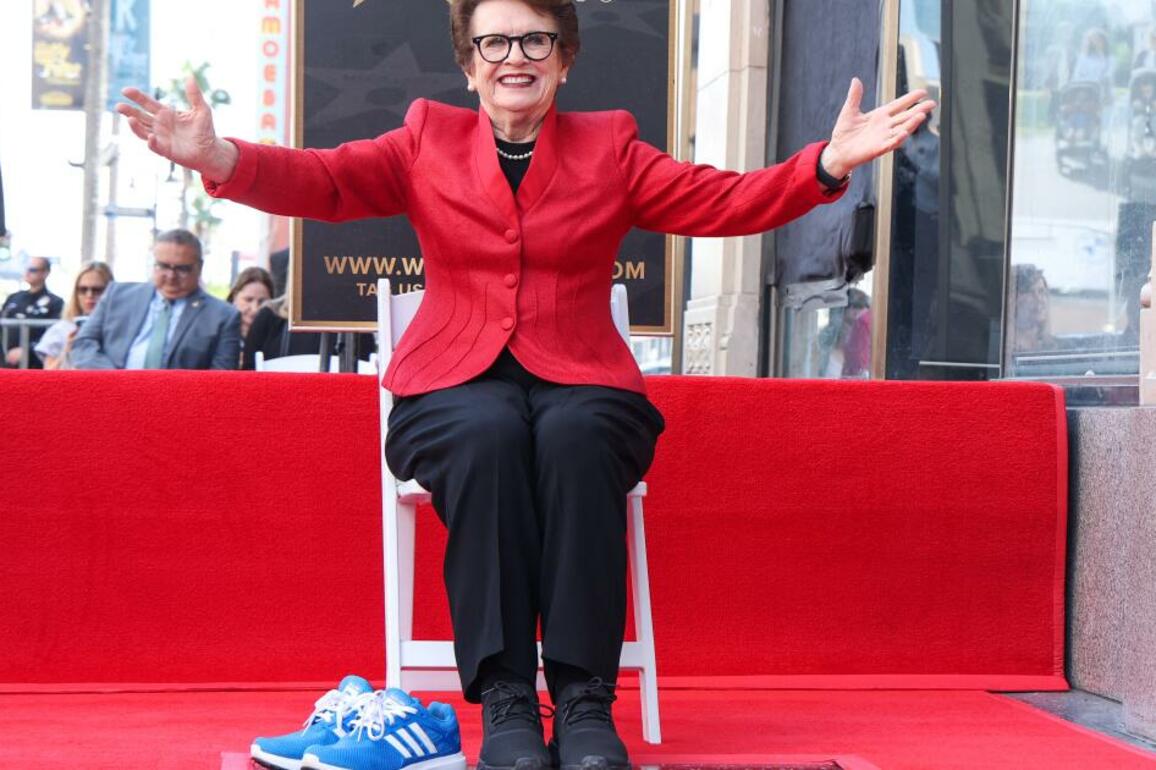 Billie Jean King honored with star on Hollywood Walk of Fame