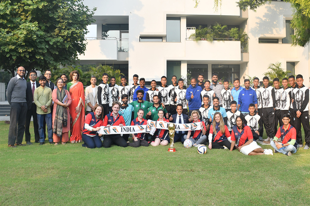 Royal Norwegian Embassy honours Minerva Academy FC for Norway Cup triumph