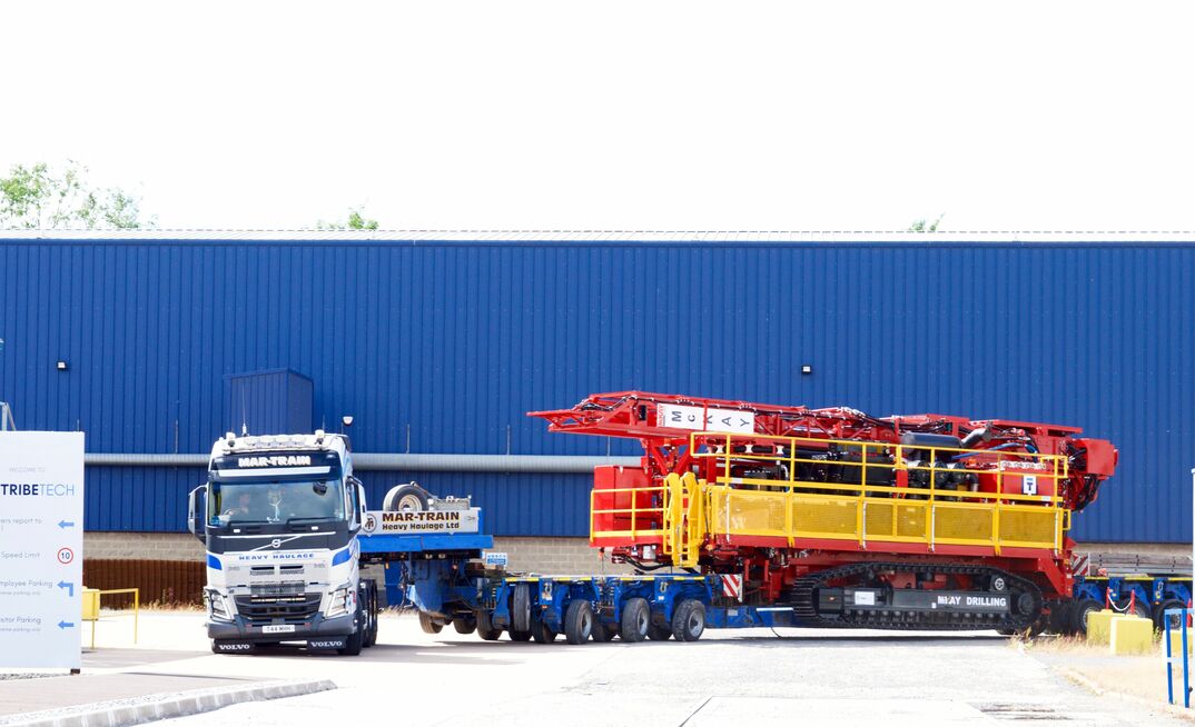 The first TTDSGC7000 leaving Tribe Technologies' production facility. Photo courtesy Tribe Technologies