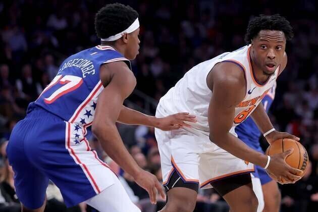Reports: Knicks' OG Anunoby day-to-day with hamstring strain