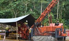 Drilling on Misima Island, PNG