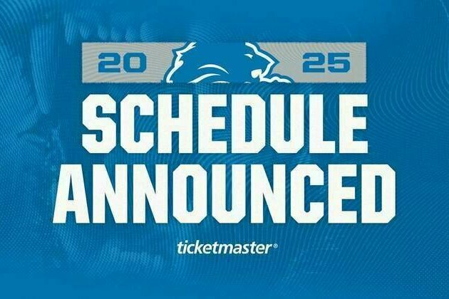 Lions announce 2025 schedule