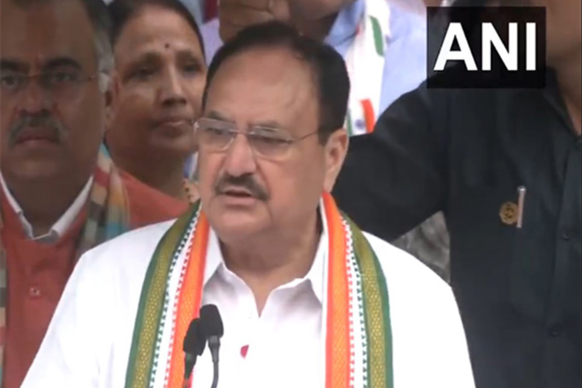 JP Nadda hoists tricolour at party office, says India's economy progresses under PM Modi's leadership