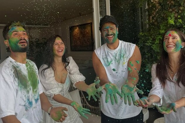Katrina Kaif, Vicky Kaushal send Holi wishes as they celebrate with loved ones; check pics