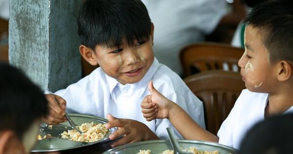 China-donated school meals bring more than food to primary students in Myanmar
