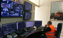 The control room at Vallex's Teghut mine in Armenia