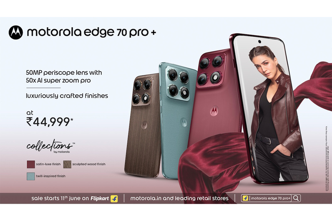 Motorola Launches edge 70 pro+ With Quad 50MP Cameras, 3.5x Periscope Zoom, Dimensity 8500 Extreme & 6500mAh Battery From Rs 44,999*