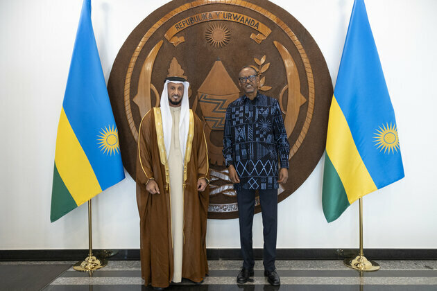 President of Rwanda meets with Abdulla Al Hamed
