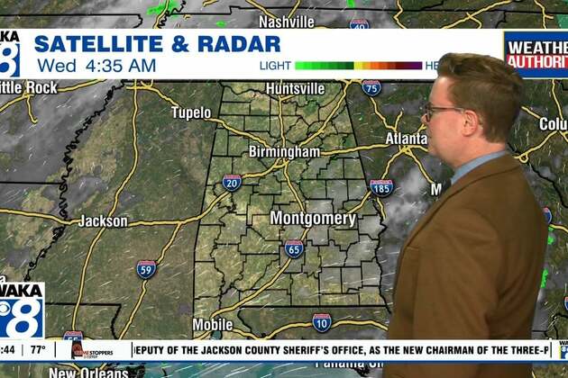 Scattered thundershowers are expected Wednesday afternoon and evening - WAKA 8