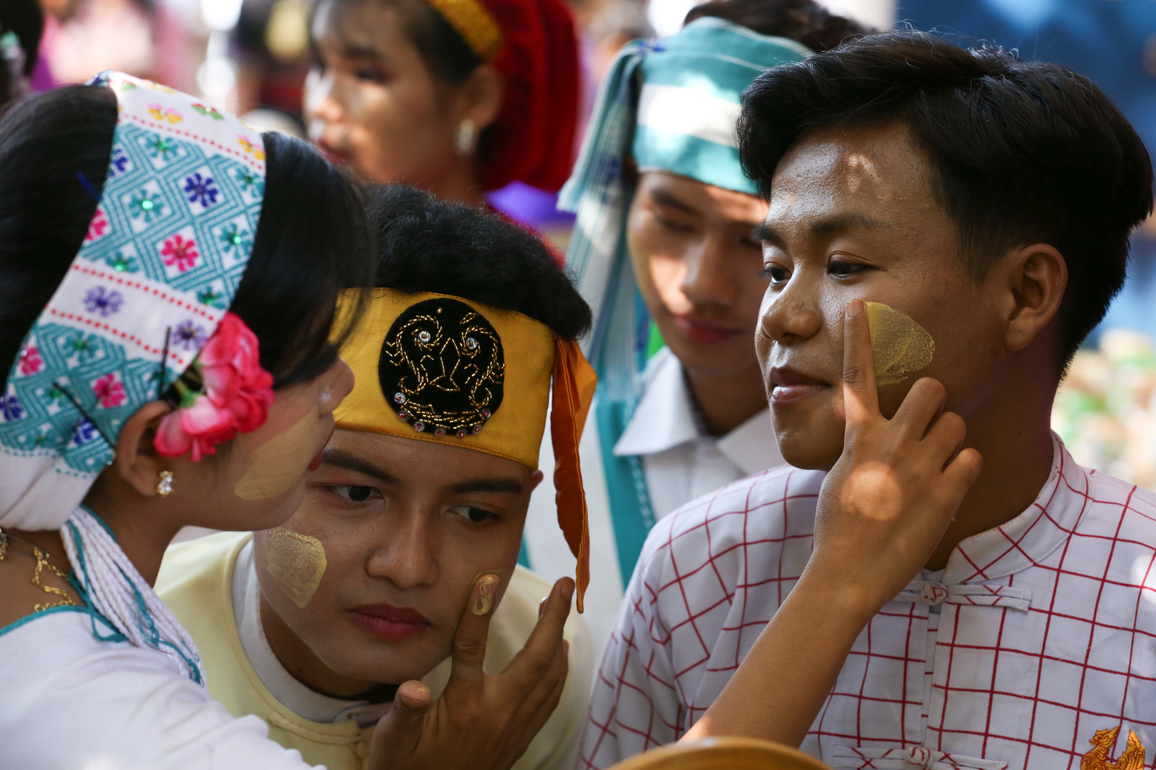 MYANMAR-YANGON-THANAKHA PERFORMANCE COMPETITION
