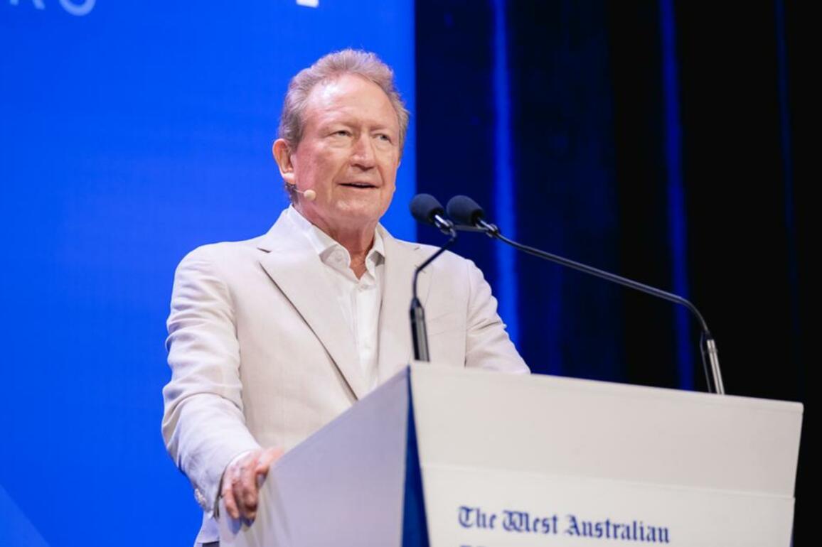 Andrew Forrest on nuclear power, Roger Cook, the African threat to WAs iron ore, and Nicola Forrest