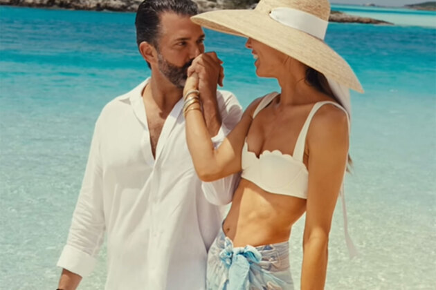 Donald Trump Jr gives fans a glimpse of Bahamas wedding to Bettina Anderson
