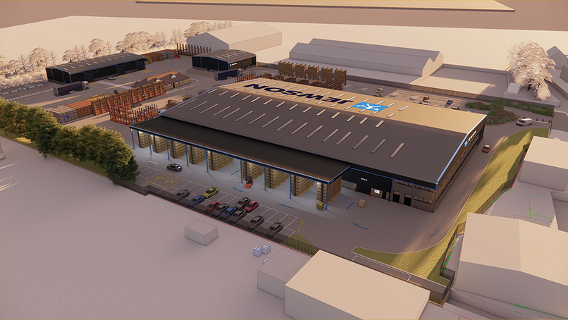 Impression of the new look branch.