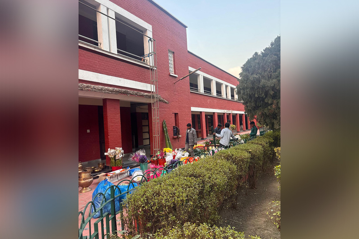 Hansraj College decked up for principal's son's wedding; students stage protest