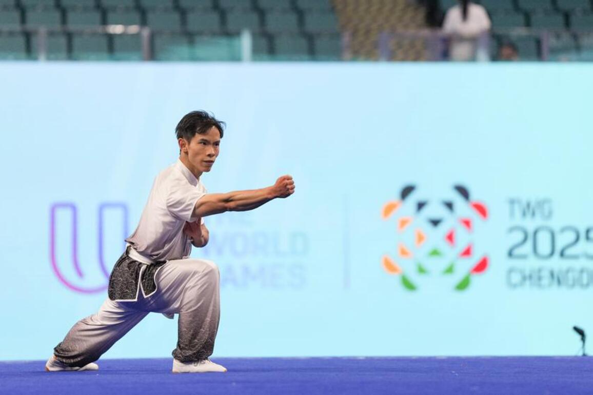 China's Gao Jiushang takes home gold in wushu at World Games